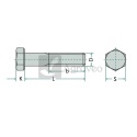 Śruba z łbem sześciokątnym M10x45 487931238