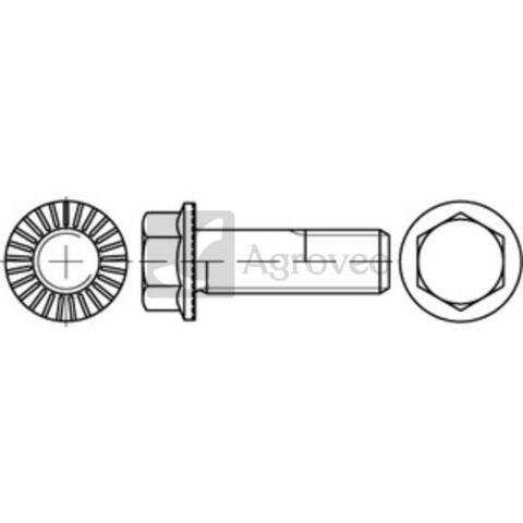 Śruba z łbem sześciokątnym M8x25 48588913 08X025 889131100080025 Śruba z łbem sześciokątnym M8x25 48588913 08X025 889131100080025