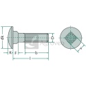 Śruba zamkowa M8x25 DIN 603 487603088 Śruba zamkowa M8x25 DIN 603 487603088