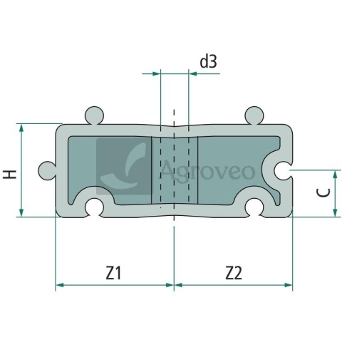 Mocowanie dystansowe 40504050706