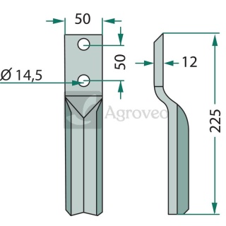 Nóż rotacyjny 180KRO-06