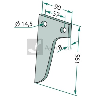 Nóż rotacyjny 180MAS-16