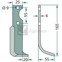 Nóż wygięty 180BCS-01L 69725