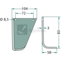 Nóż wygięty 180HAK-56R 90-33 978/8, 90-00 978/8