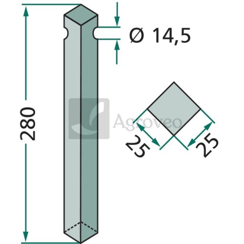 Palec rotujący 180RH-502 514486.1 Palec rotujący 180RH-502 514486.1