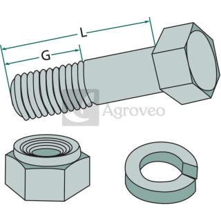 Śruba z nakrętką 18030-1665