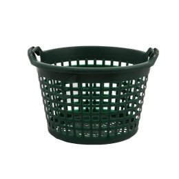 Kosz ogrodowy zielony, okrągły, 15 kg 7651313902