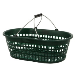 Kosz ogrodowy zielony z rączką, 15 kg 7651313602