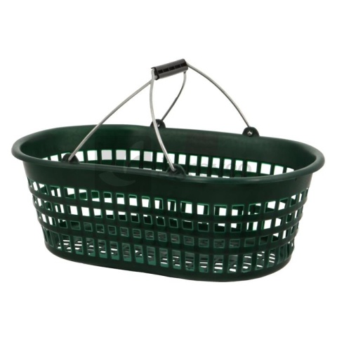 Kosz ogrodowy zielony z rączką, 15 kg 7651313602