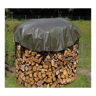 Plandeka ochronna do drewna oliwkowa okrągła 3m 32270676