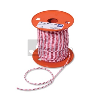 Rzutka do drzew fi 2mm biała w kropki czerwone 60m 32271074