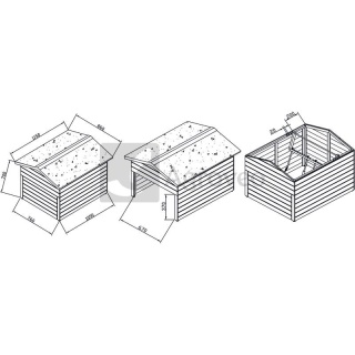 Osłona na kosiarkę automatyczną (garaż) 37270804