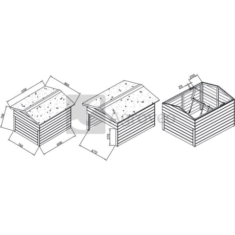 Osłona na kosiarkę automatyczną (garaż) 37270804