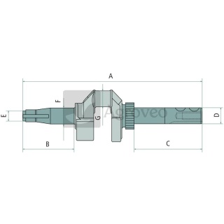Wałek korby 715590538 590538