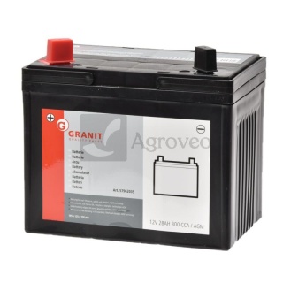 Akumulator traktorka 12V/28Ah 195x125x176 57962030 U1R-9 SLA, 550901