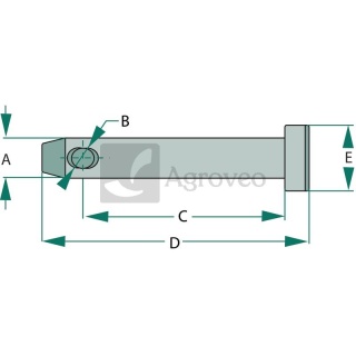 Sworzeń łącznika górnego 20099041