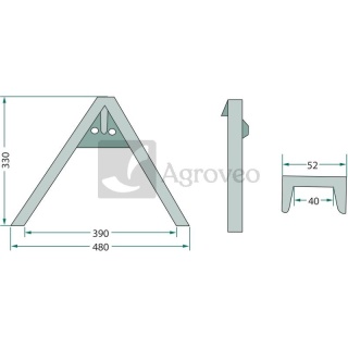 Trójkąt zaczepowy narzędzia 77875511