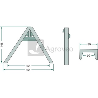 Trójkąt zaczepowy narzędzia 77875512 77875512