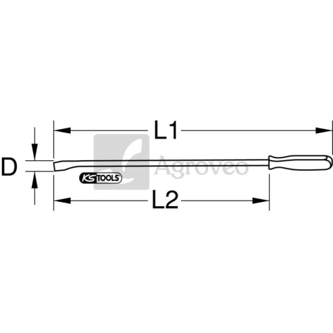 Pręt do podważania, 18x320mm 7889118103 911.8103 Pręt do podważania, 18x320mm 7889118103 911.8103