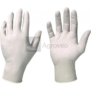 Rękawice jednorazowe, białe, z lateksu 5170465-09