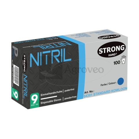 Rękawice jednorazowe, niebieskie, nitrylowe 5170505-09