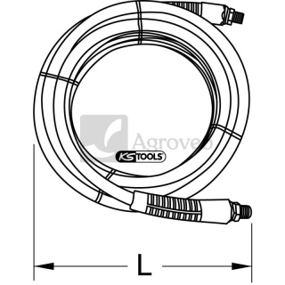 Wąż pneumatyczny PU, Ø 9x12mm 7885153345 515.3345