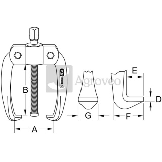 Ściągacz uniwersalny 7886204101 620.4101