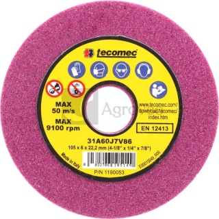 105x22,2x6mm różowa ściernica do szlifowania 37270747