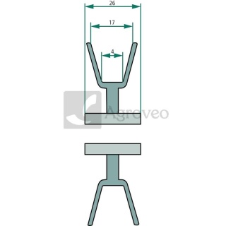 Koło klinowe pasowe fi 126mm Stiga 125601563/0, 25601563/0, 1136-0295-01