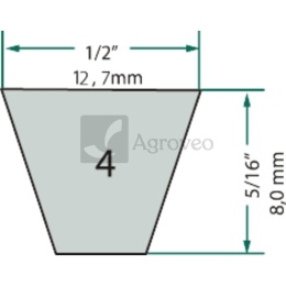 Pasek klinowy 1/2'' 138 cali 18459051 4L1380K