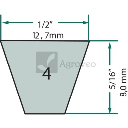 Pasek klinowy 57274045 4L450K, 248-045