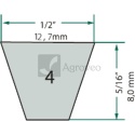 Pasek klinowy 57274090 4L900K, 248-090 Pasek klinowy 57274090 4L900K, 248-090