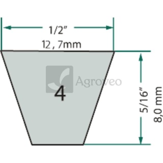 Pasek klinowy 57274096 4L960K, 248-096