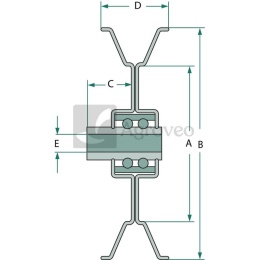 Krążek napinający 90,6mm MTD 31270092 956-0399, 756-0499, 756-0399, 280-297