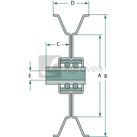 Krążek napinający 90,6mm MTD 31270092 956-0399, 756-0499, 756-0399, 280-297 Krążek napinający 90,6mm MTD 31270092 956-0399, 756-0499, 756-0399, 280-297