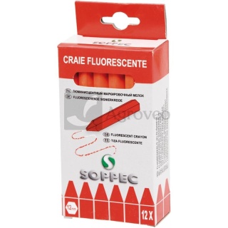 Kreda do znakowania odblaskowa czerwona 12szt. SOPPEC 32270837