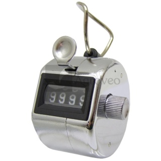 Licznik chromowany, z pętelką na palec 32270117