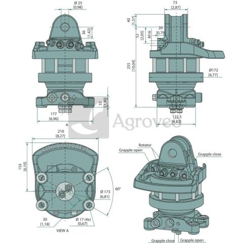 Rotator GR46-3 25702804 GR463 Rotator GR46-3 25702804 GR463