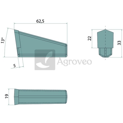 Ząb do przyspawania 32272079 BFZ60 Ząb do przyspawania 32272079 BFZ60
