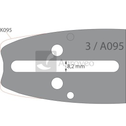 150MPBK095 AdvancedCut HD Rail 15'' 12063147 150MPBK095