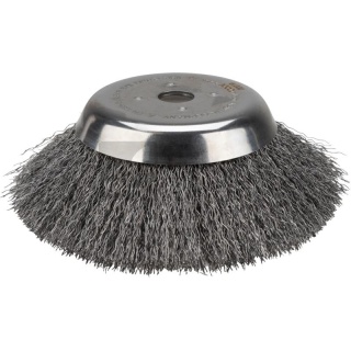 Szczotka stożkowa, drut stalowy falisty 11044145