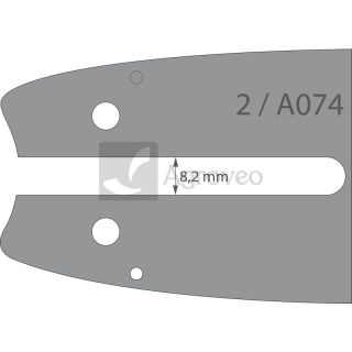 Zestaw prowadnic łańcucha 2 + 1 55290020