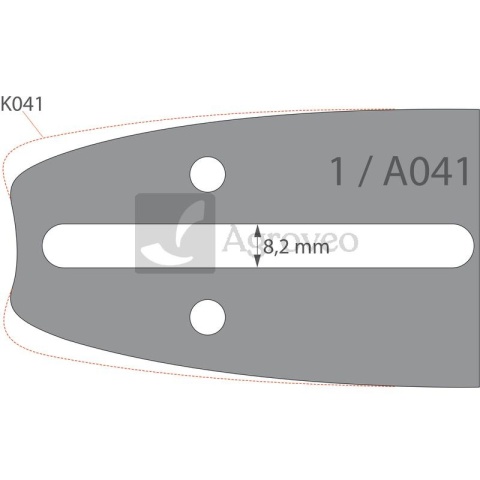 Zestaw prowadnic łańcucha 2 + 1 55290023 Zestaw prowadnic łańcucha 2 + 1 55290023
