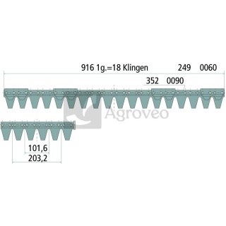 Listwa tnąca 5282490060 2490060, 249.0060