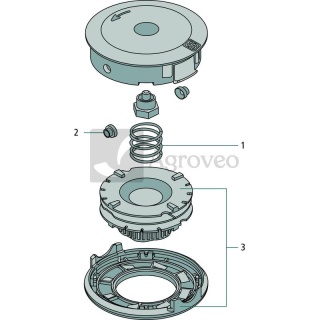 Podstawa szpuli z przyciskiem 13286813