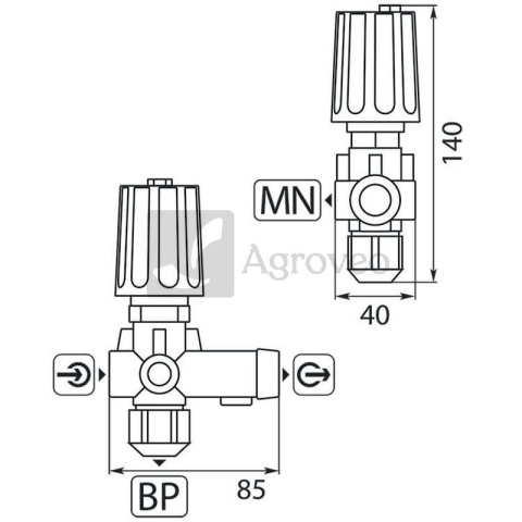 Zawór bocznikujący 11728756 Zawór bocznikujący 11728756