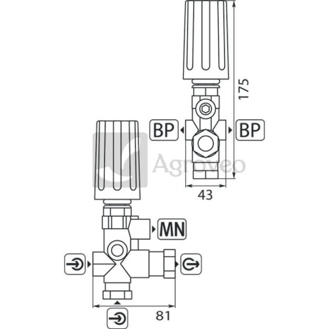 Zawór bocznikujący 22200221 14141K Zawór bocznikujący 22200221 14141K
