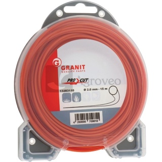 Żyłka tnąca okrągła fi 2,0mm pomarańczowa 15m 13283110