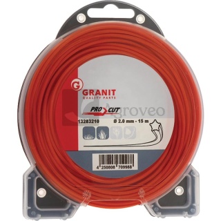 Żyłka tnąca gwiazda fi 2,0mm pomarańczowa 15m 13283210