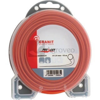 Żyłka tnąca okrągła fi 2,4mm pomarańczowa 15m 13284110